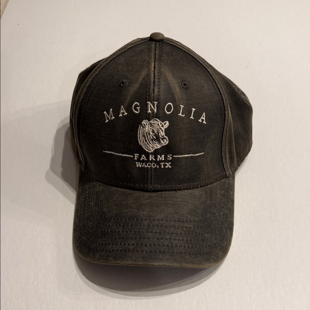 Magnolia Farms  Embroidered Hat. Distressed saddle, color.